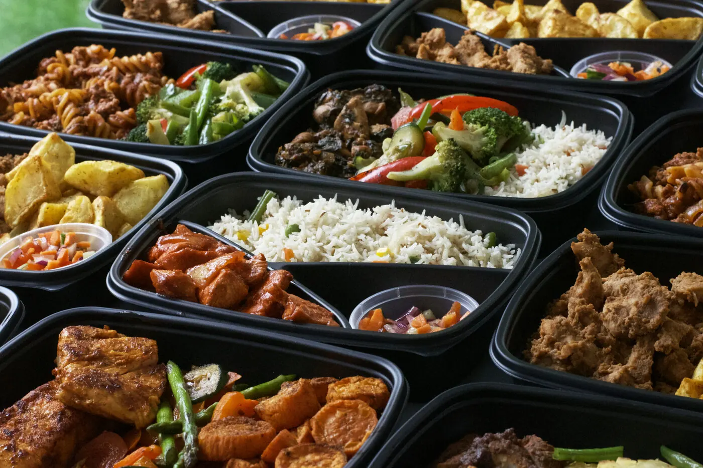 A spread of 29 Performance meals